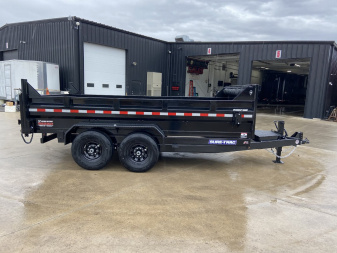 New Sure-Trac 14' Telescopic Dump Trailer