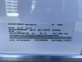 New United UATV 7x14 Aluminum Enclosed Trailer