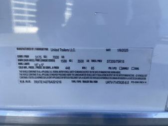 New United UATV 7x14 Aluminum Enclosed Trailer
