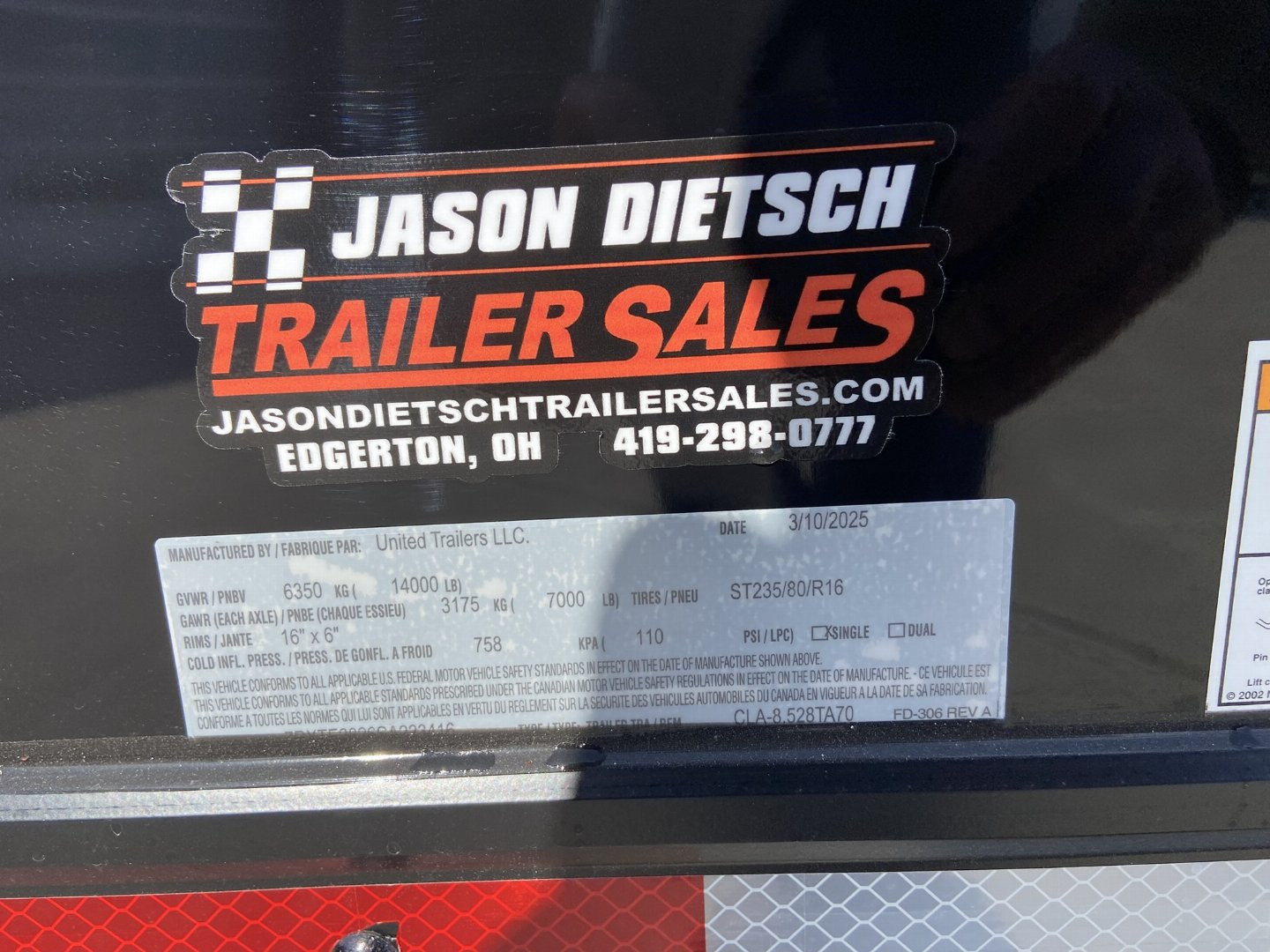 New United CLA 28' Racing Trailer