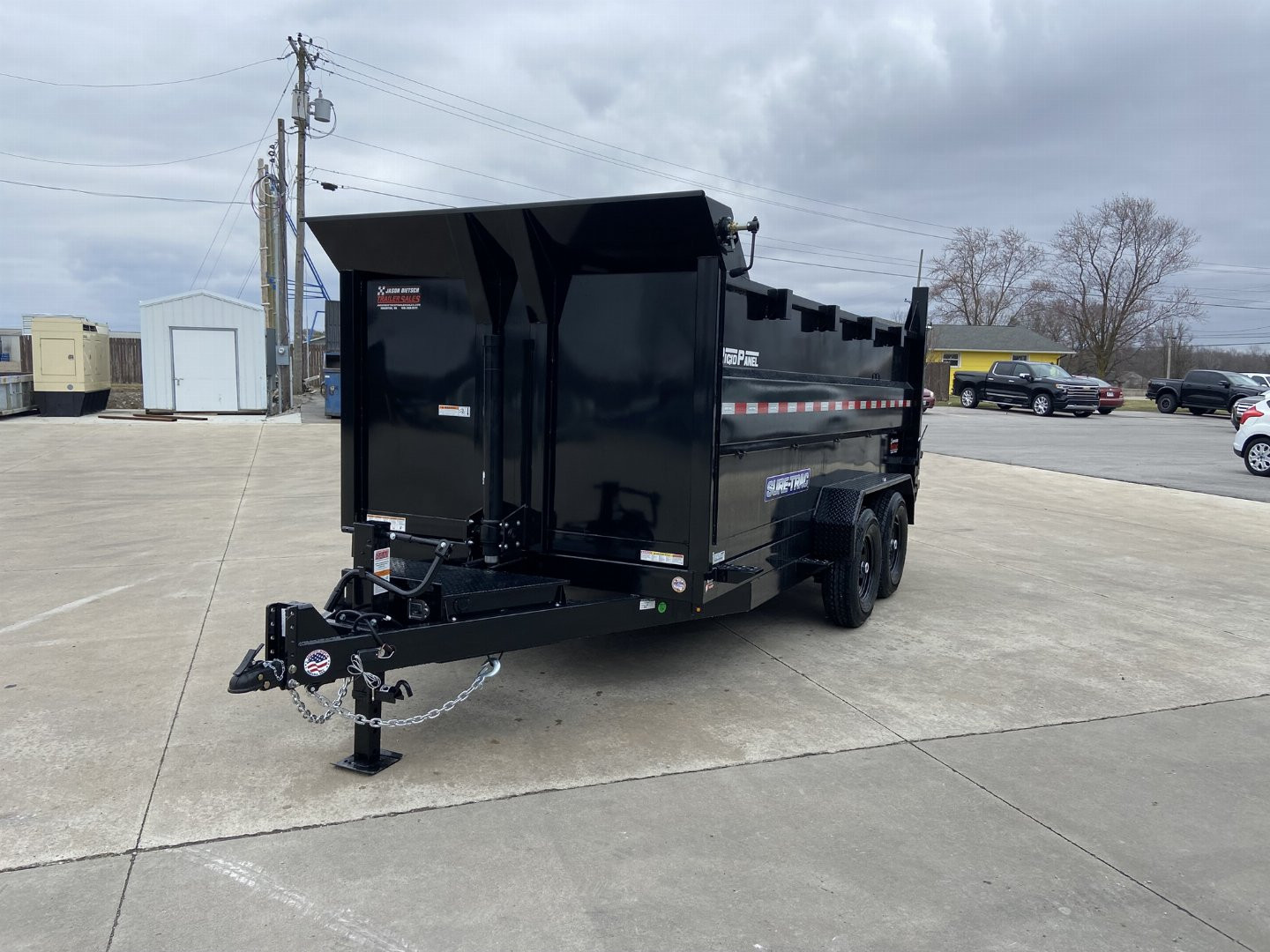 New Sure-Trac 14' Telescopic Dump Trailer