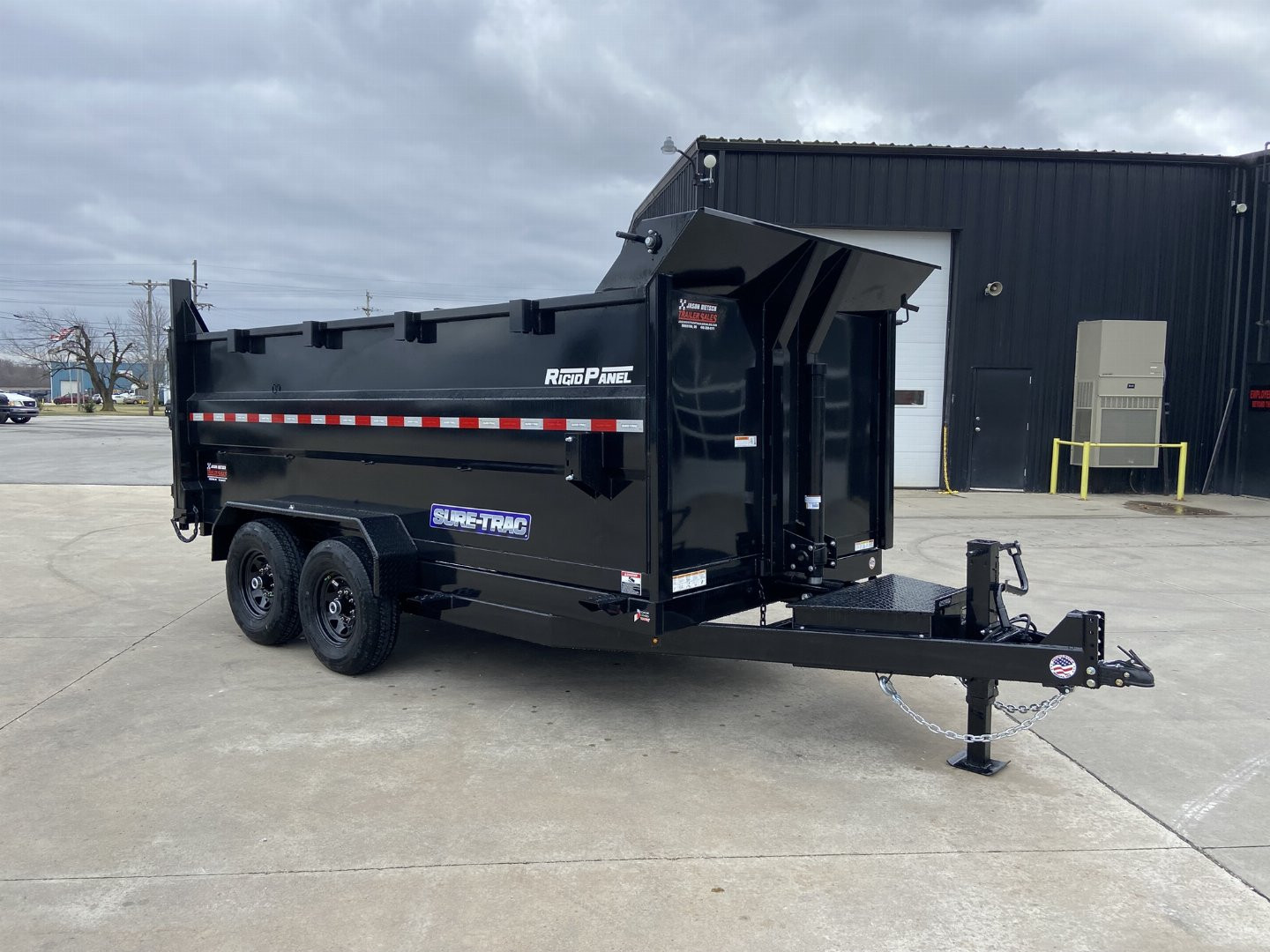 New Sure-Trac 14' Telescopic Dump Trailer