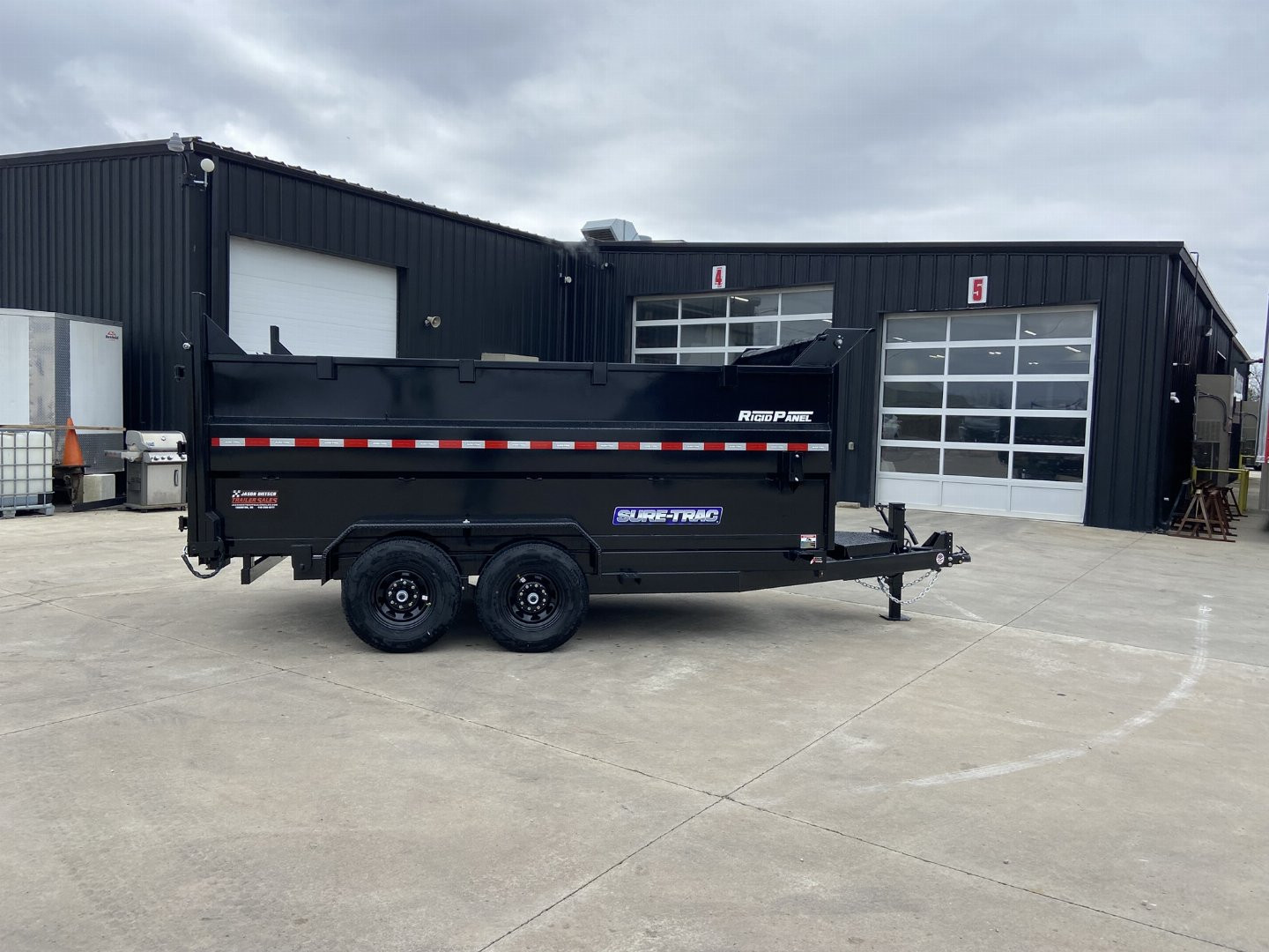 New Sure-Trac 14' Telescopic Dump Trailer