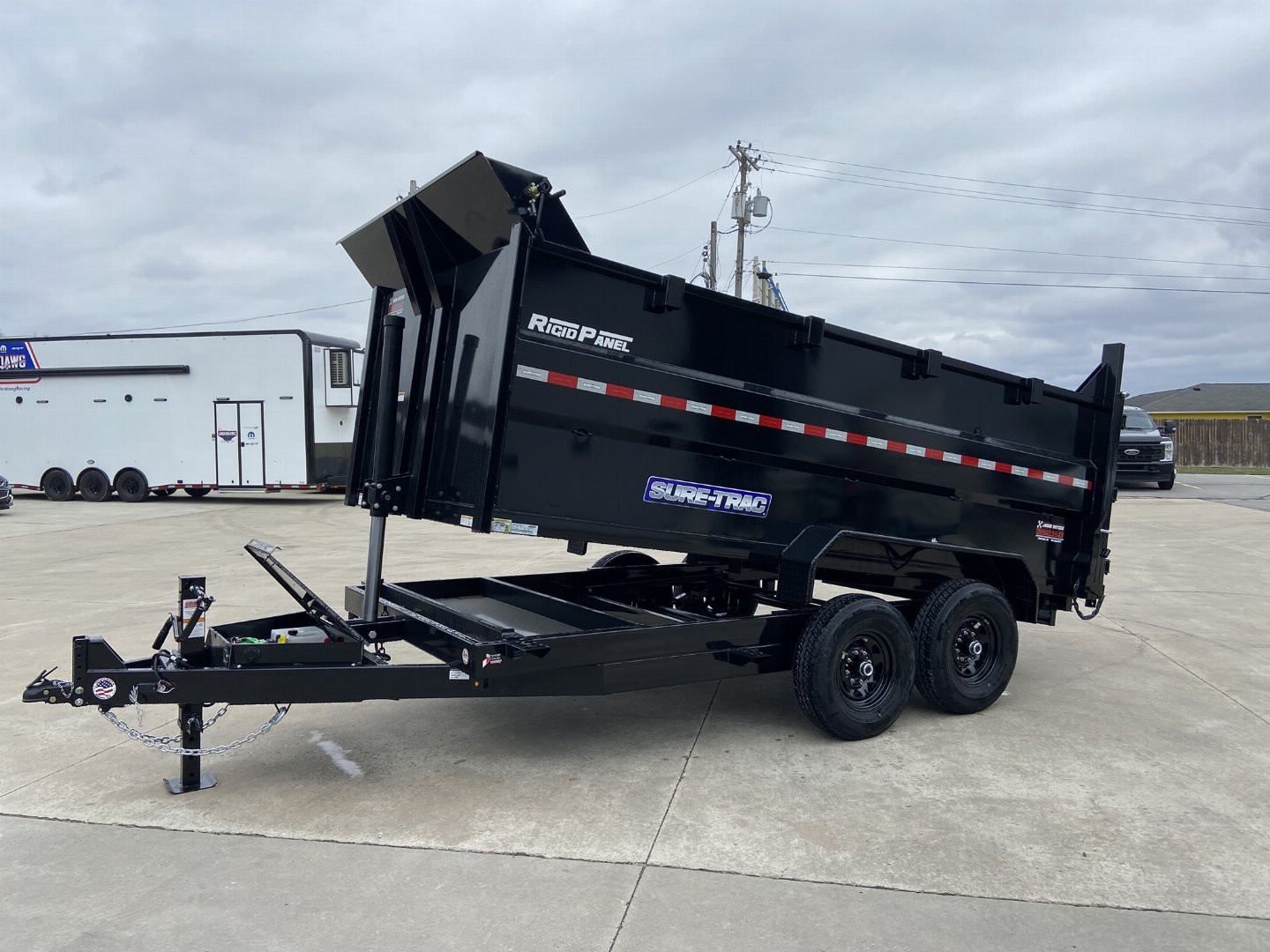 New Sure-Trac 14' Telescopic Dump Trailer