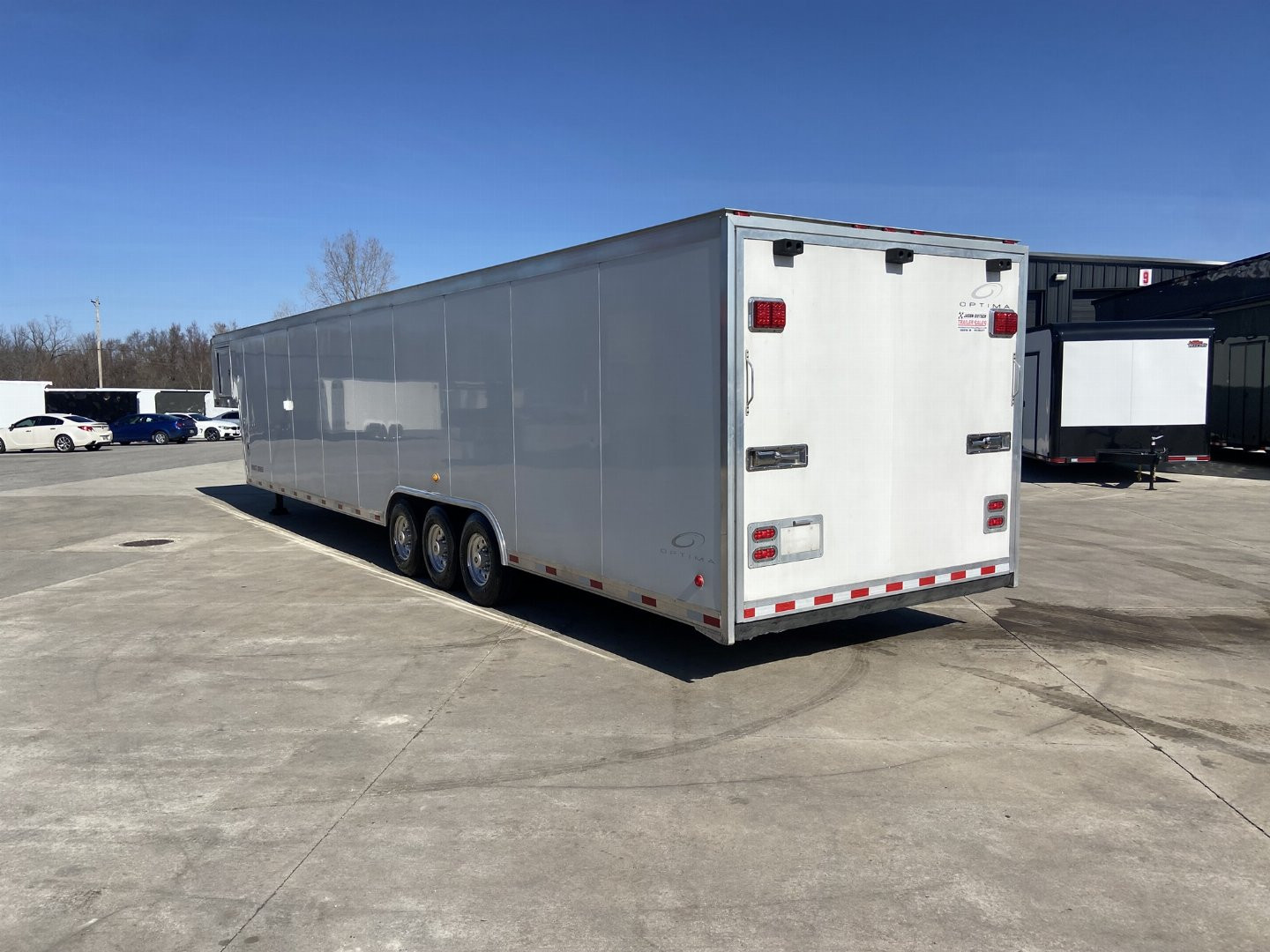 Used Optima 44' Gooseneck Racing Trailer