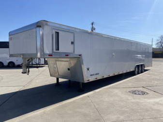 Used Optima 44' Gooseneck Racing Trailer