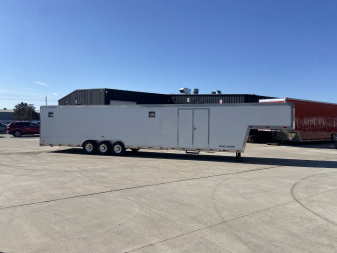 Used Optima 44' Gooseneck Racing Trailer