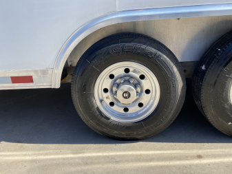 Used Optima 44' Gooseneck Racing Trailer