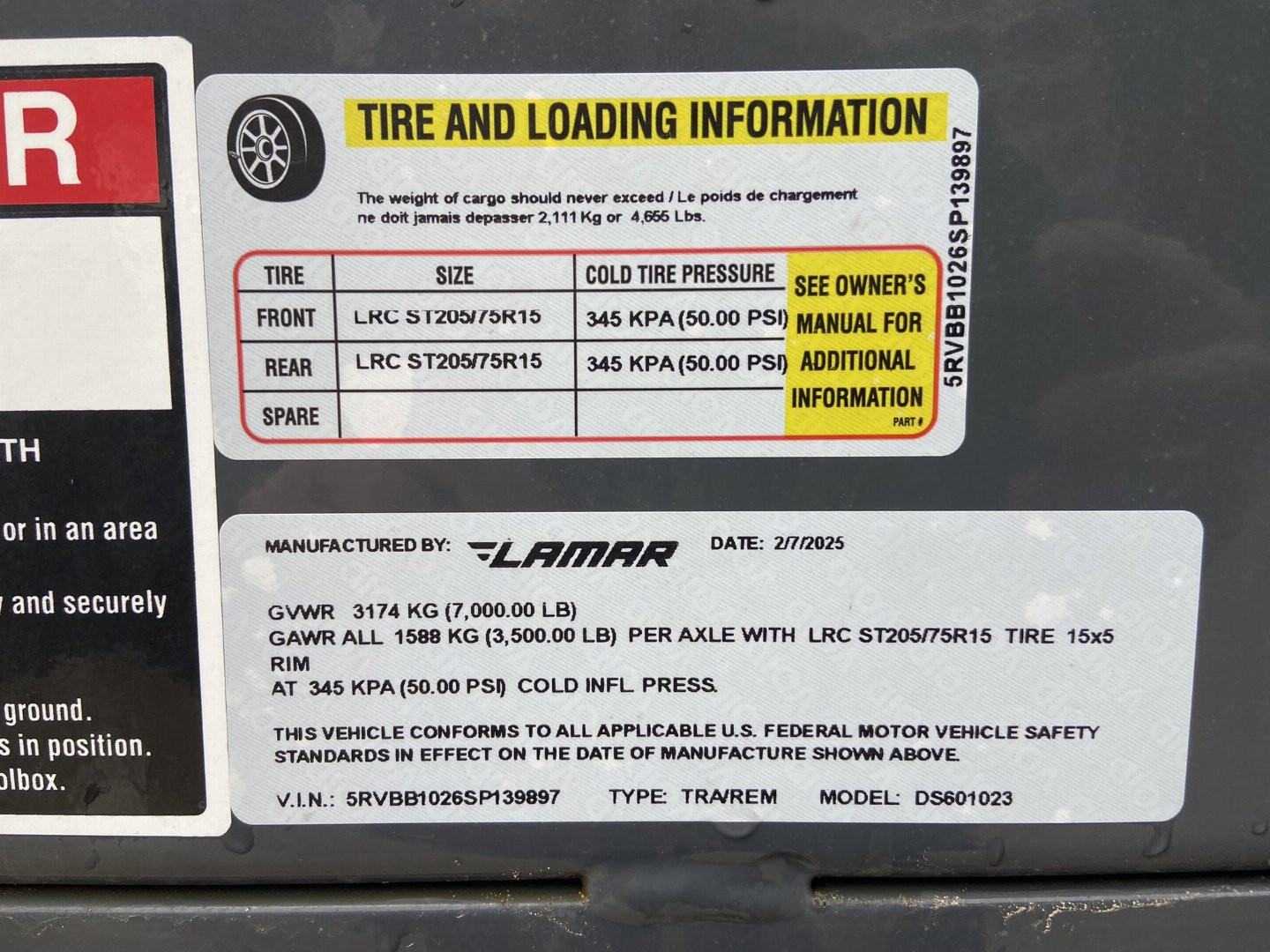 New Lamar 5x10 Dump Trailer