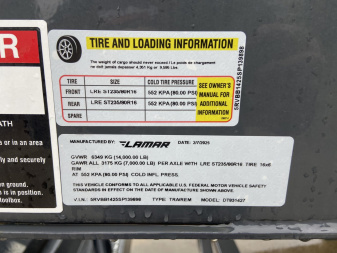 New Lamar 14' Telescopic Dump Trailer