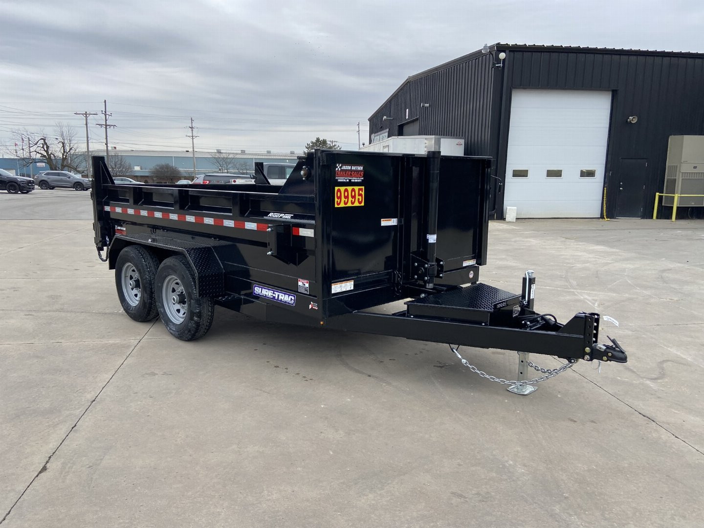 New Sure-Trac 12' Telescopic Dump Trailer