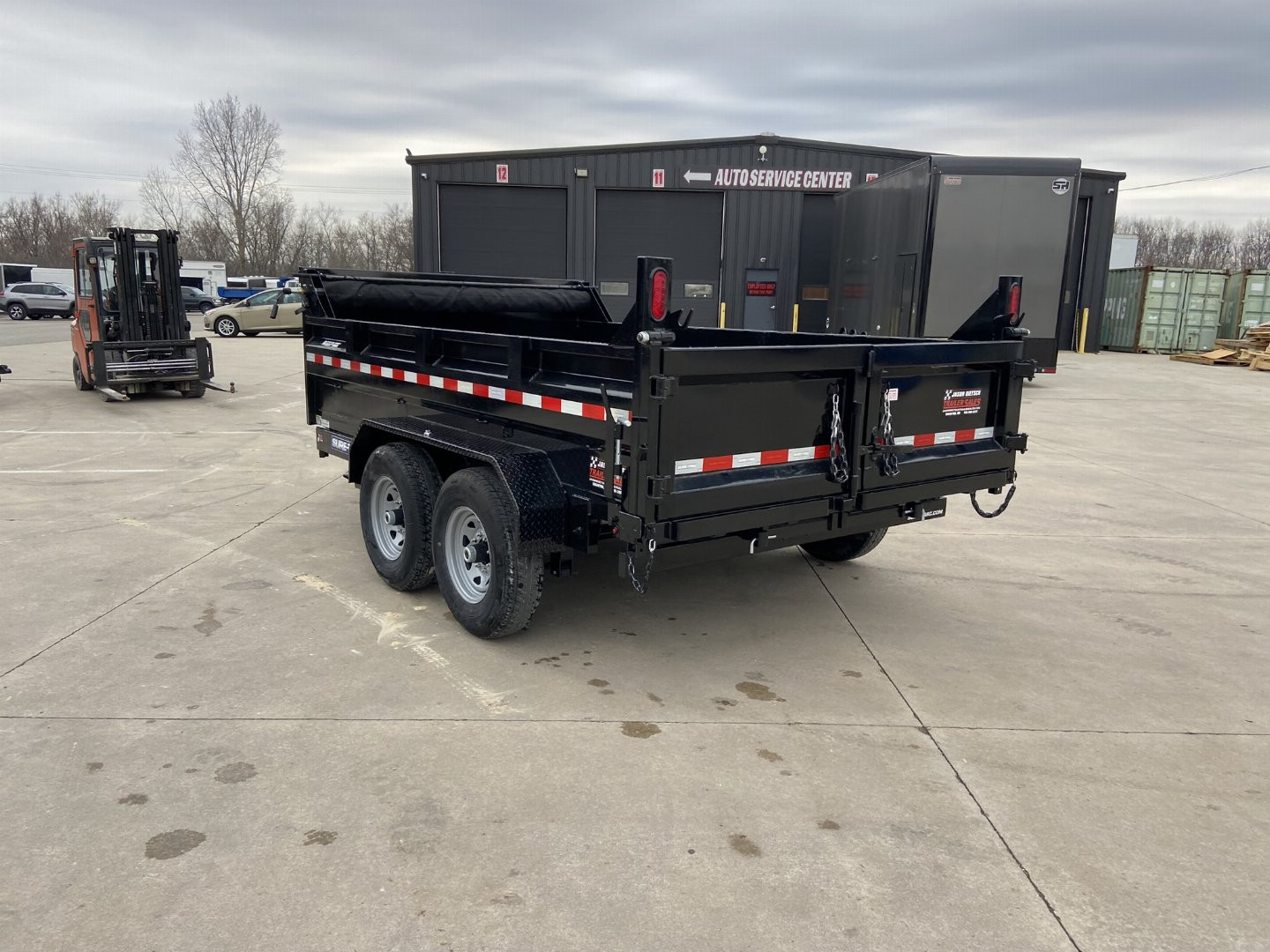 New Sure-Trac 12' Telescopic Dump Trailer