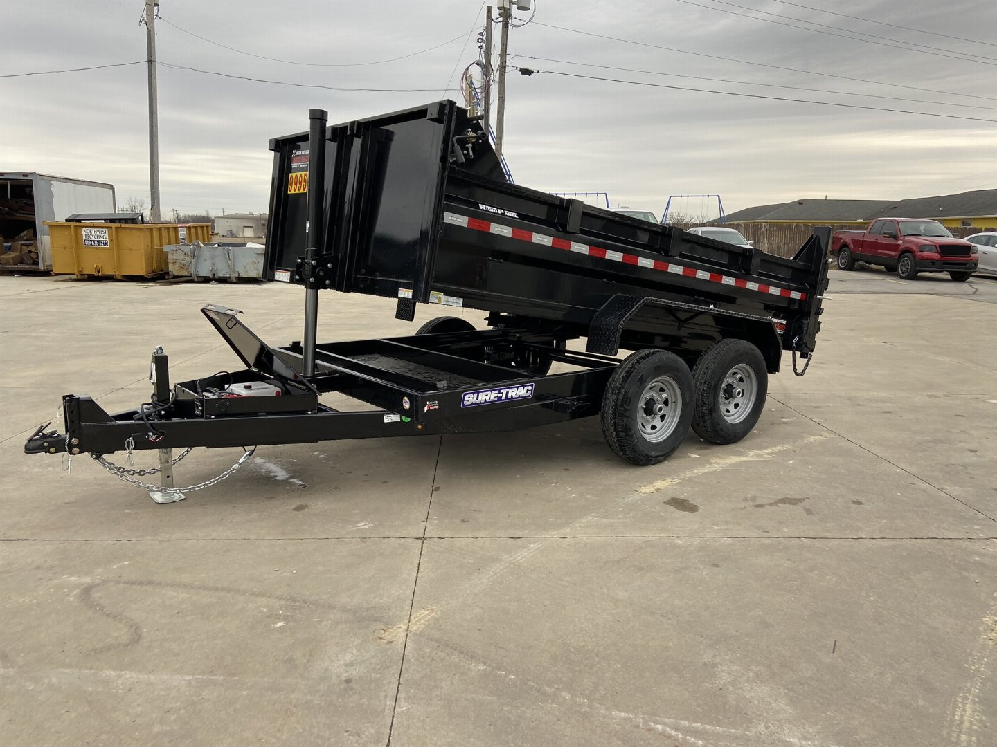 New Sure-Trac 12' Telescopic Dump Trailer