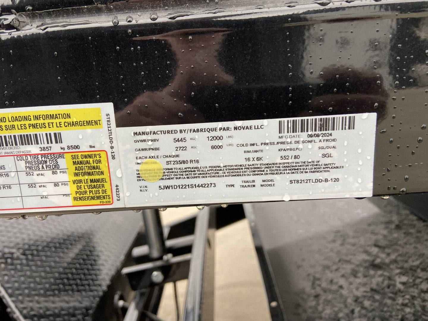 New Sure-Trac 12' Telescopic Dump Trailer