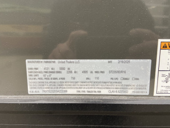 New United CLAV 23' Enclosed V-Nose Cargo Trailer