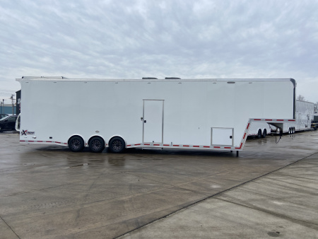 New United Aluminum Gooseneck 42' Sprint Car Racing Trailer