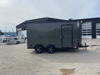 New United UJ 7x14' Enclosed V-Nose Cargo Trailer