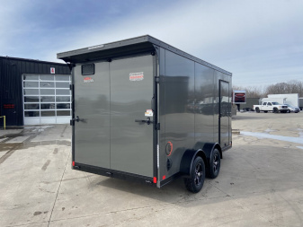 New United UJ 7x14' Enclosed V-Nose Cargo Trailer