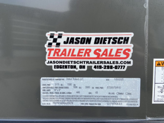 New United UJ 7x14' Enclosed V-Nose Cargo Trailer