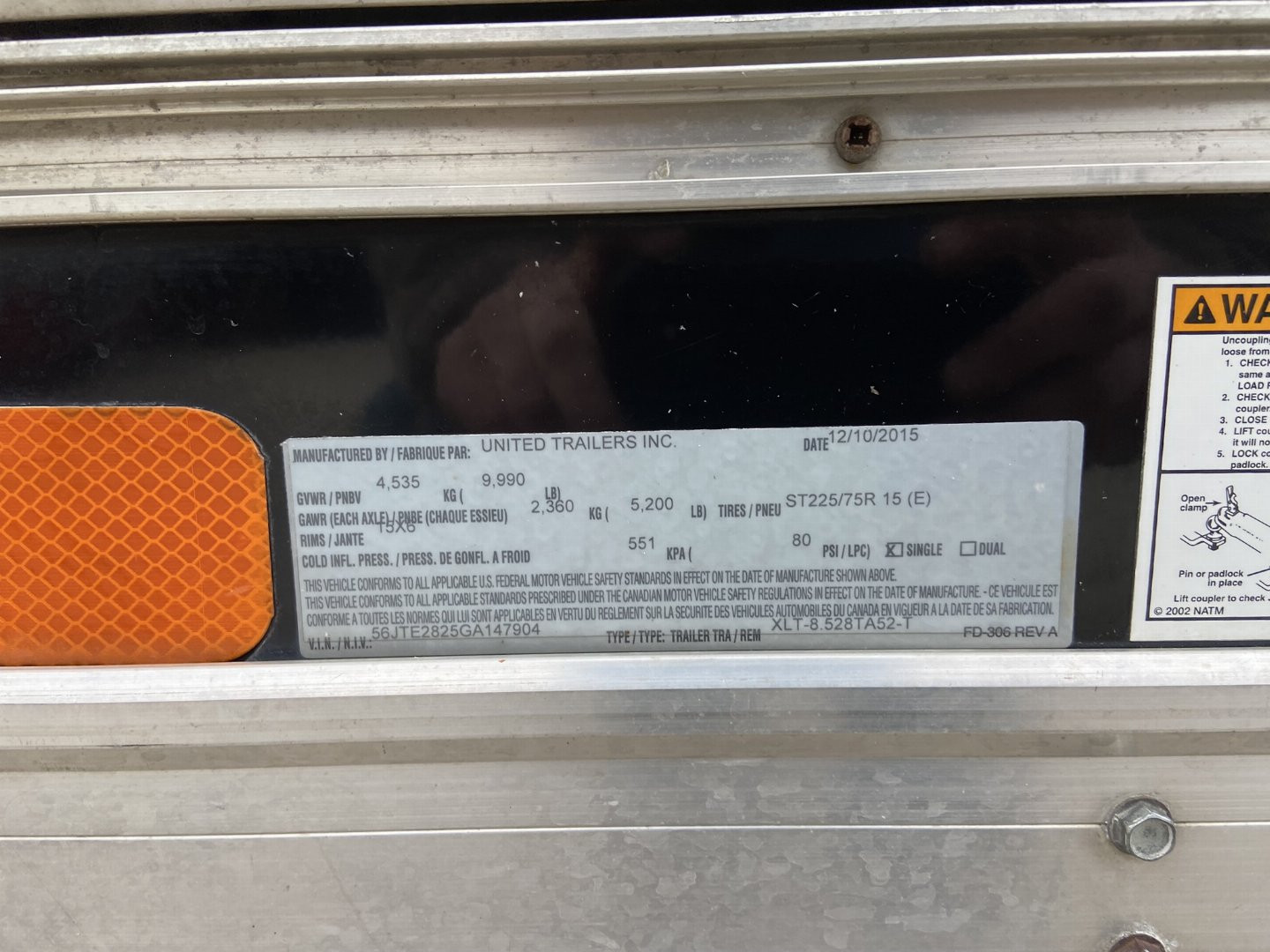 Used United XLT 28' Racing Trailer