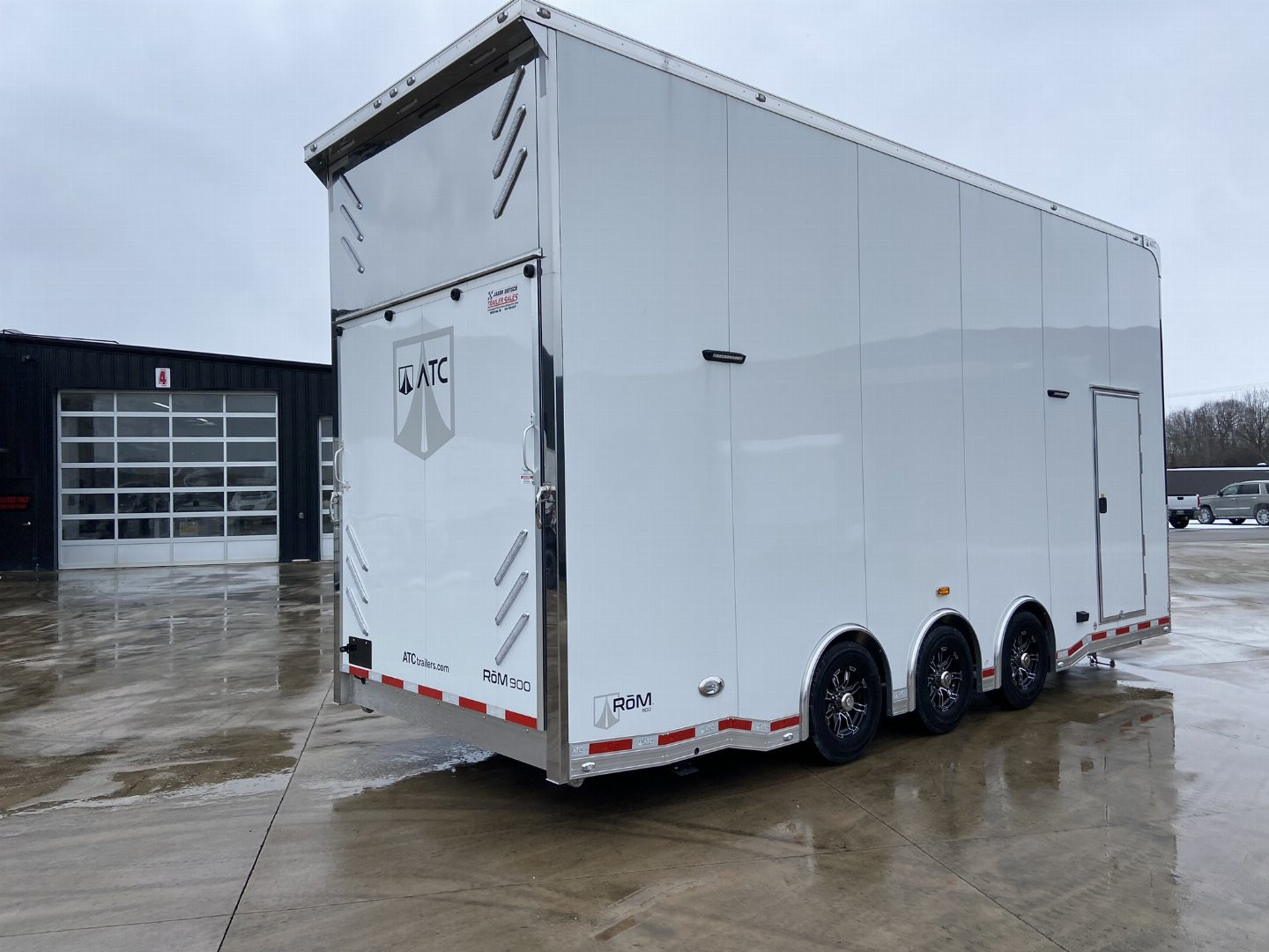 New 24' Aluminum Stacker Racing Trailer - ATC RoM900
