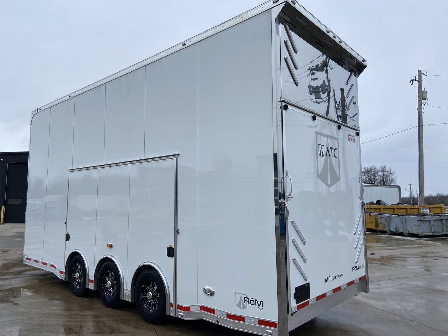 New 24' Aluminum Stacker Racing Trailer - ATC RoM900