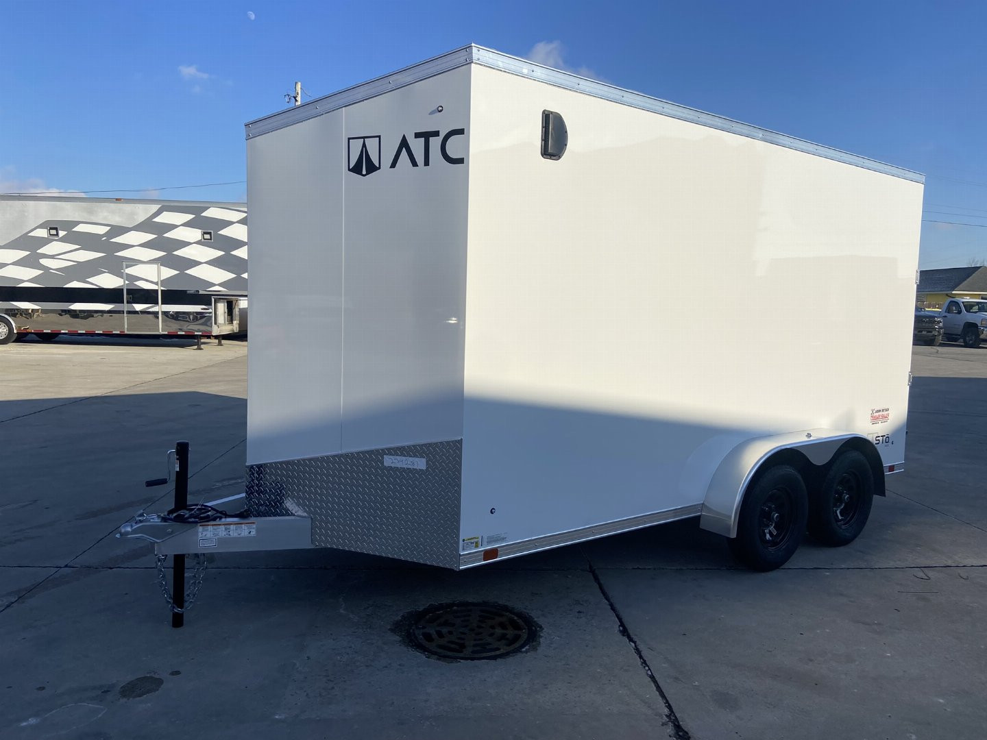 New ATC ST400 7x14 V-Nosed Enclosed Aluminum Cargo Trailer