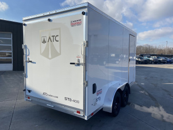 New ATC ST400 7x14 V-Nosed Enclosed Aluminum Cargo Trailer