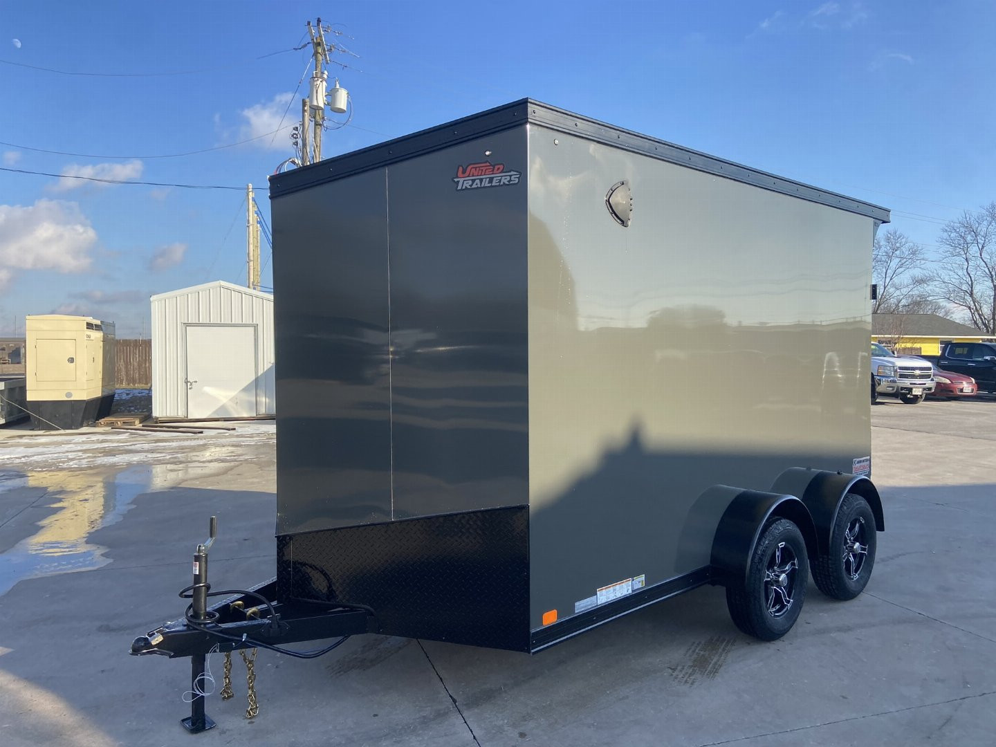New United UJ 7x12 V-Nose Enclosed Cargo Trailer