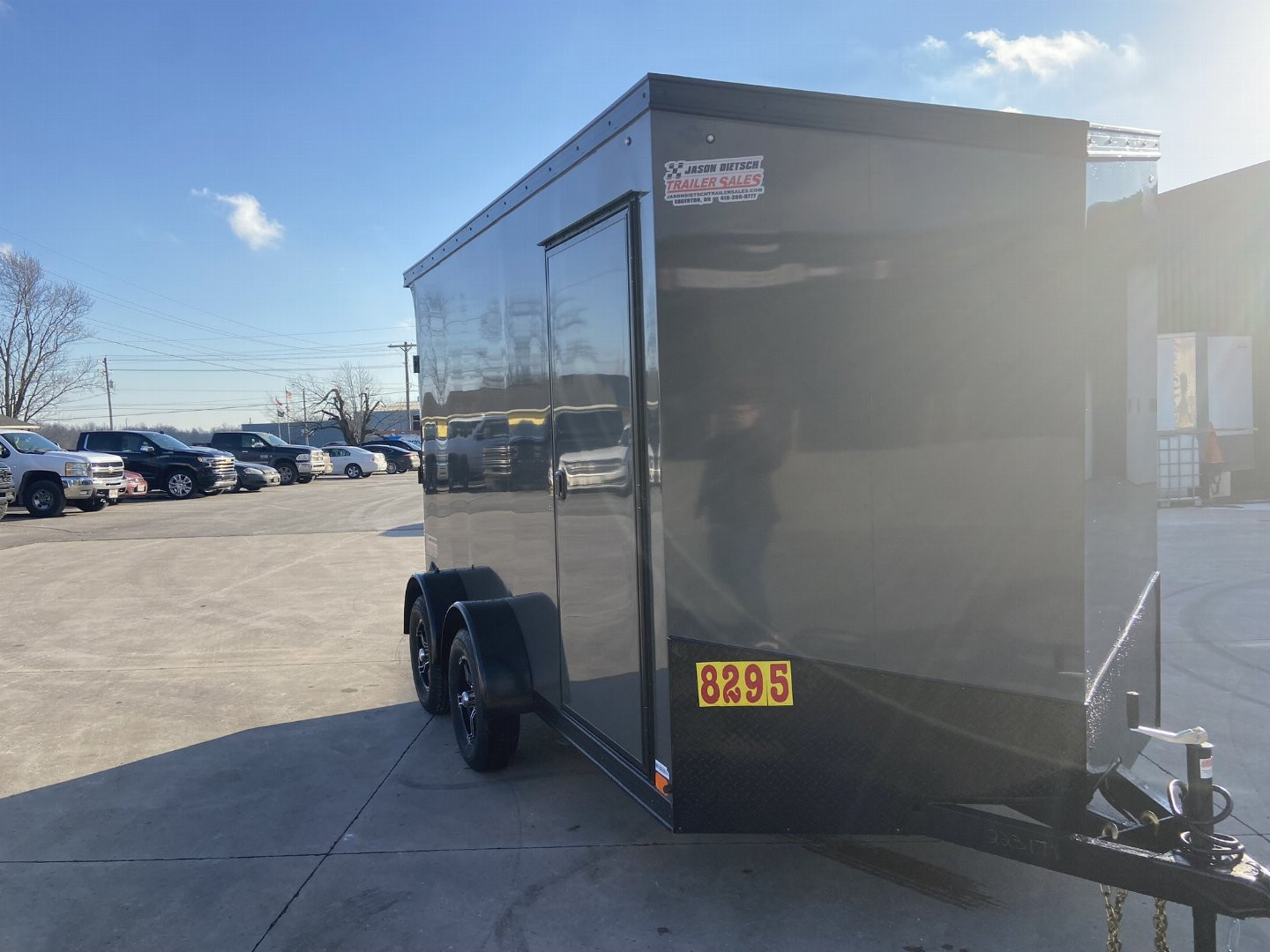New United UJ 7x12 V-Nose Enclosed Cargo Trailer