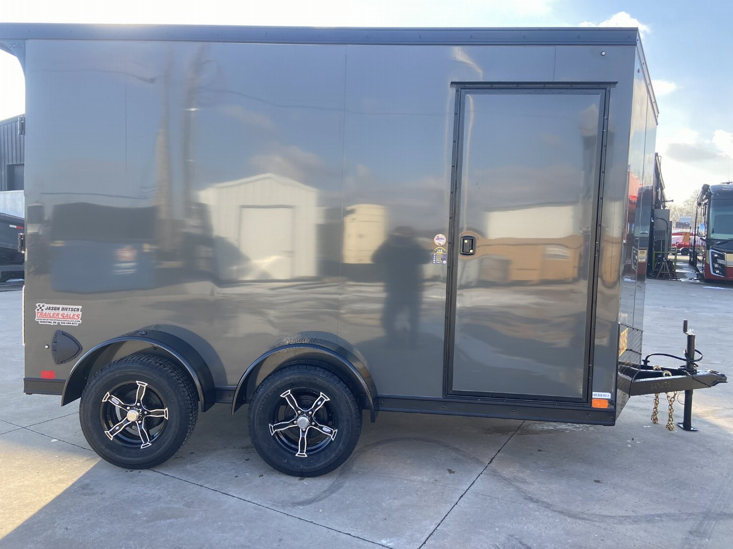 New United UJ 7x12 V-Nose Enclosed Cargo Trailer