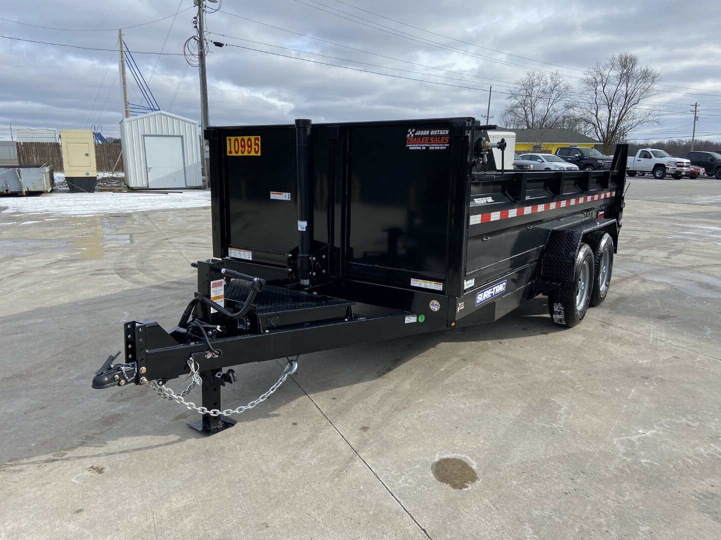 New Sure-Trac 82"x14' Telescopic Dump Trailer