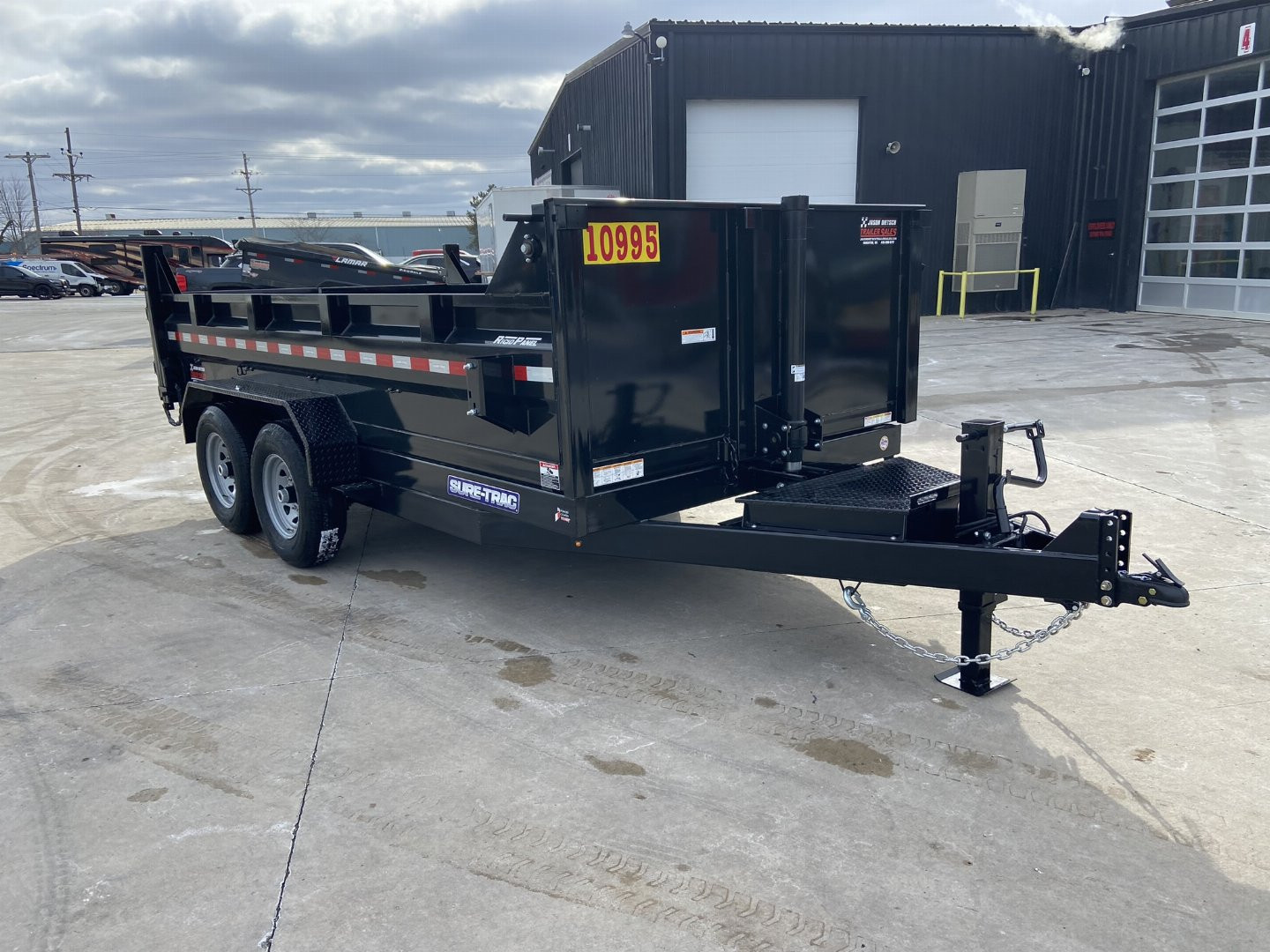 New Sure-Trac 82"x14' Telescopic Dump Trailer