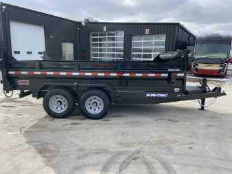 New Sure-Trac 82"x14' Telescopic Dump Trailer