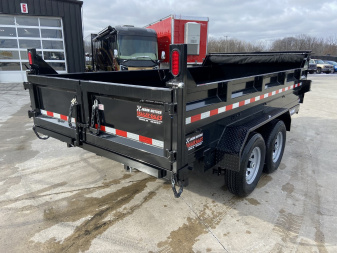 New Sure-Trac 82"x14' Telescopic Dump Trailer