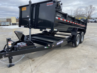 New Sure-Trac 82"x14' Telescopic Dump Trailer