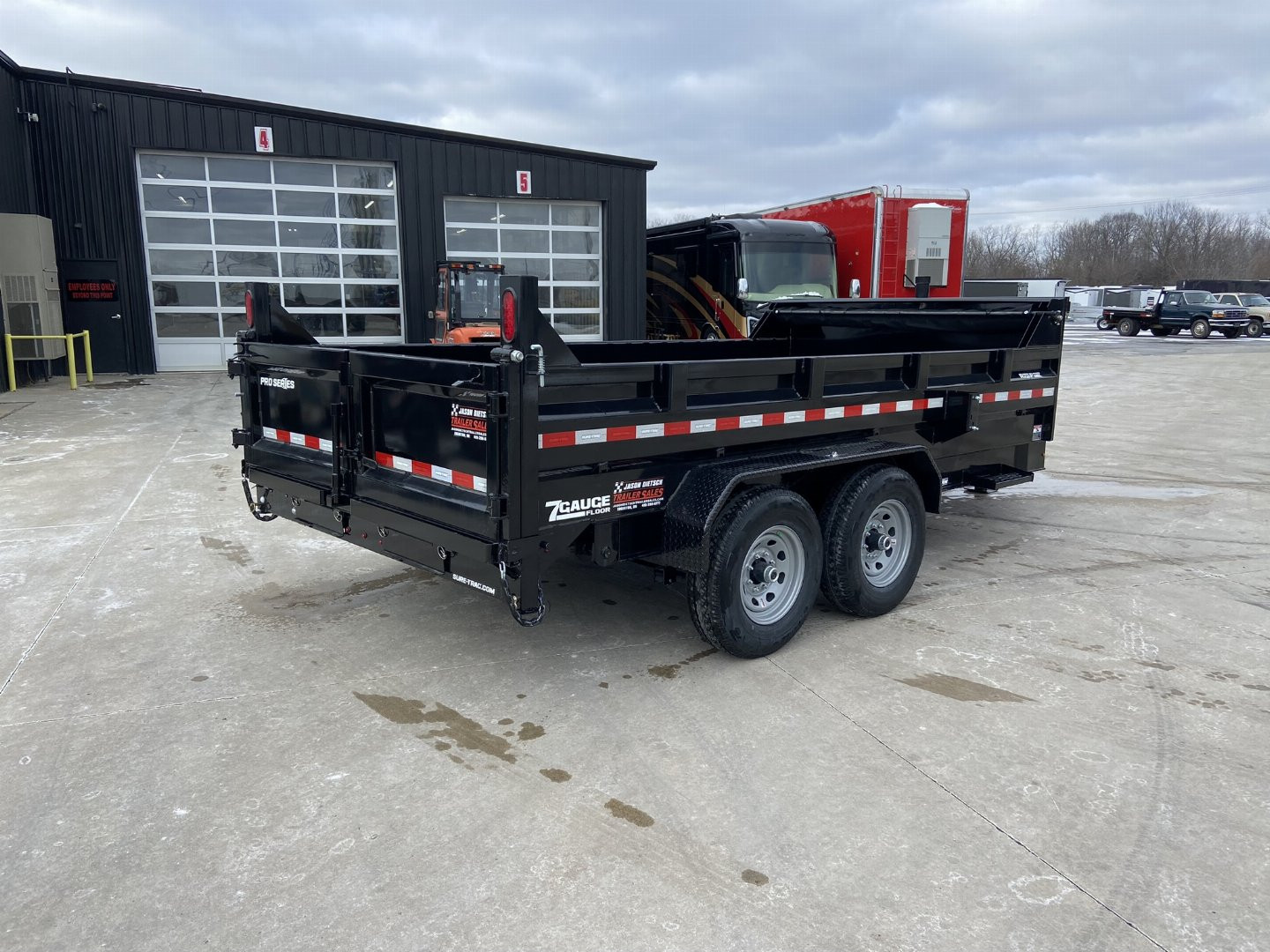 New Sure-Trac 7x14 Pro Series Telescopic Dump Trailer