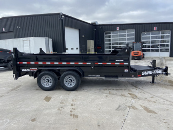 New Sure-Trac 7x14 Pro Series Telescopic Dump Trailer