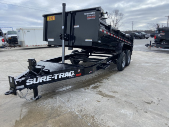 New Sure-Trac 7x14 Pro Series Telescopic Dump Trailer