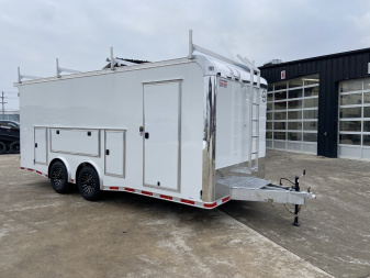 New United UAT 8.5x20 Aluminum Contractor/Tool Crib Trailer