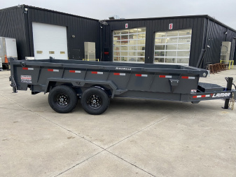 New Lamar 83"x16' Telescopic Dump Trailer