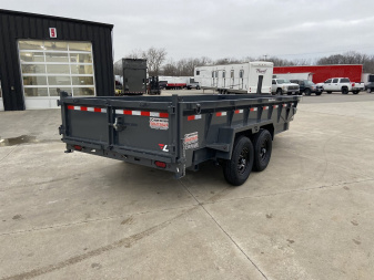 New Lamar 83"x16' Telescopic Dump Trailer