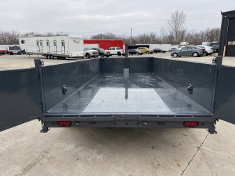 New Lamar 83"x16' Telescopic Dump Trailer