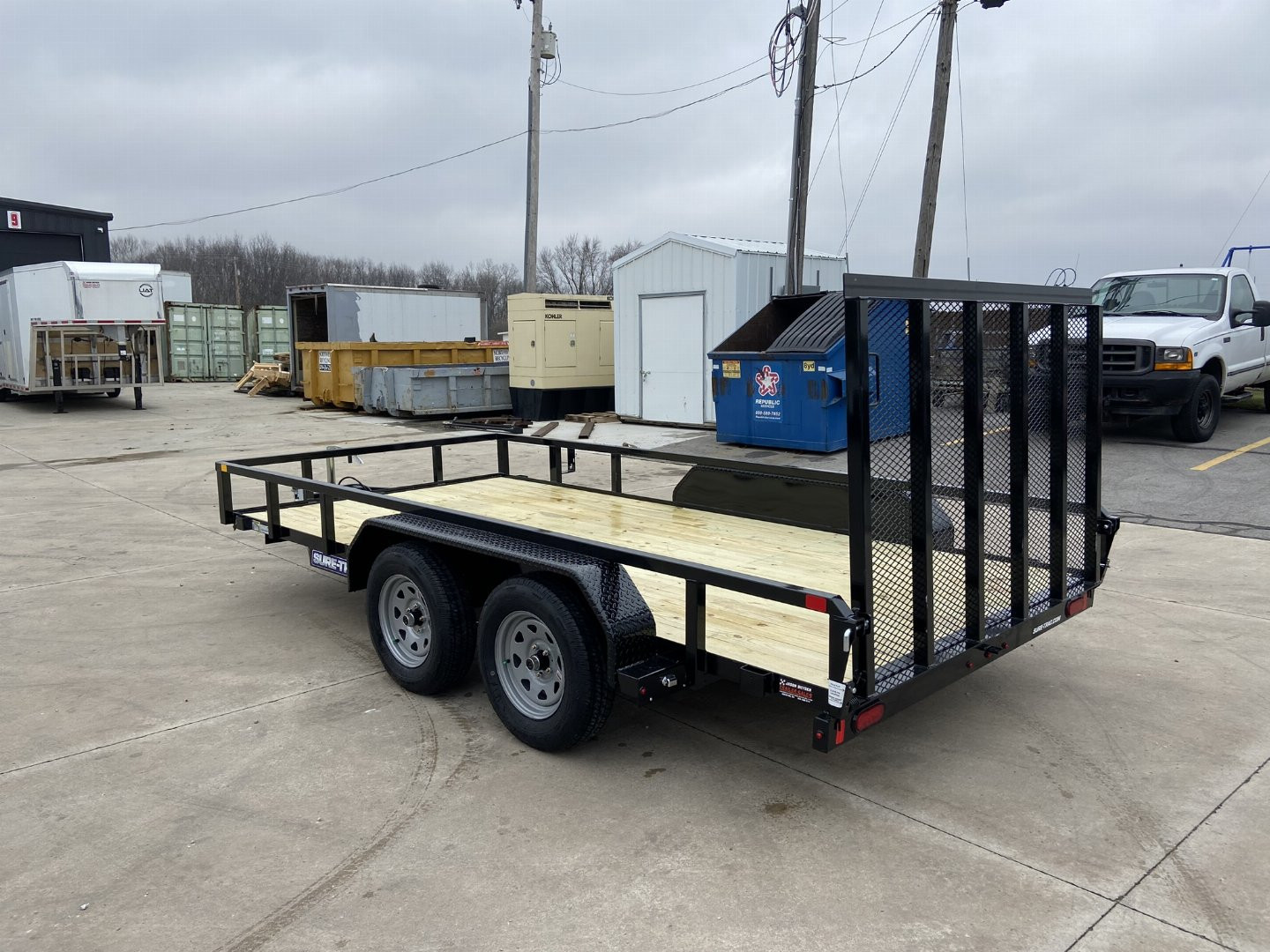 New Sure-Trac 7x14 Tube Top Utility Trailer