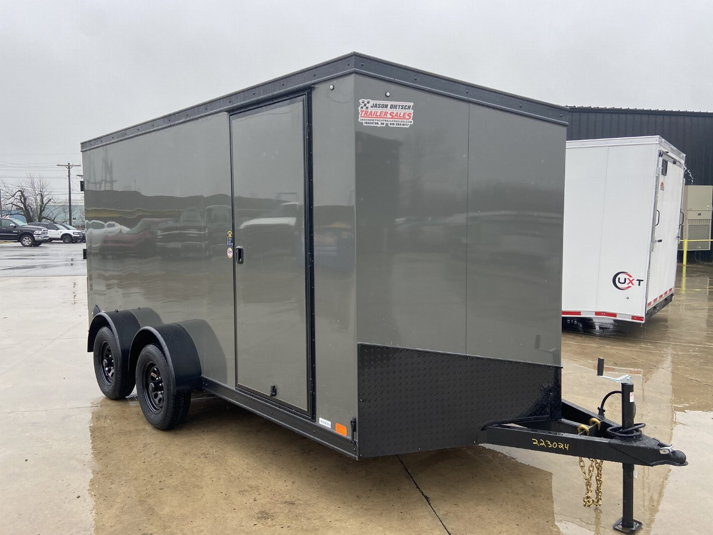 New United UJ-S 7x14 V-Nose Enclosed Cargo Trailer
