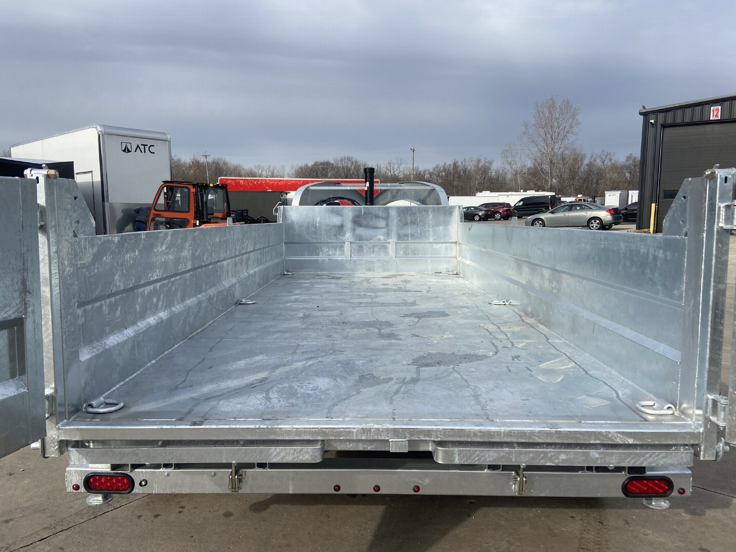 New K-Trail 82"x16' Galvanized Gooseneck Dump Trailer