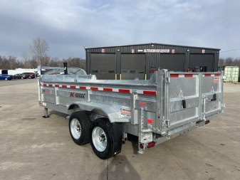 New K-Trail 82"x16' Galvanized Gooseneck Dump Trailer