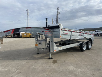 New K-Trail 82"x16' Galvanized Gooseneck Dump Trailer