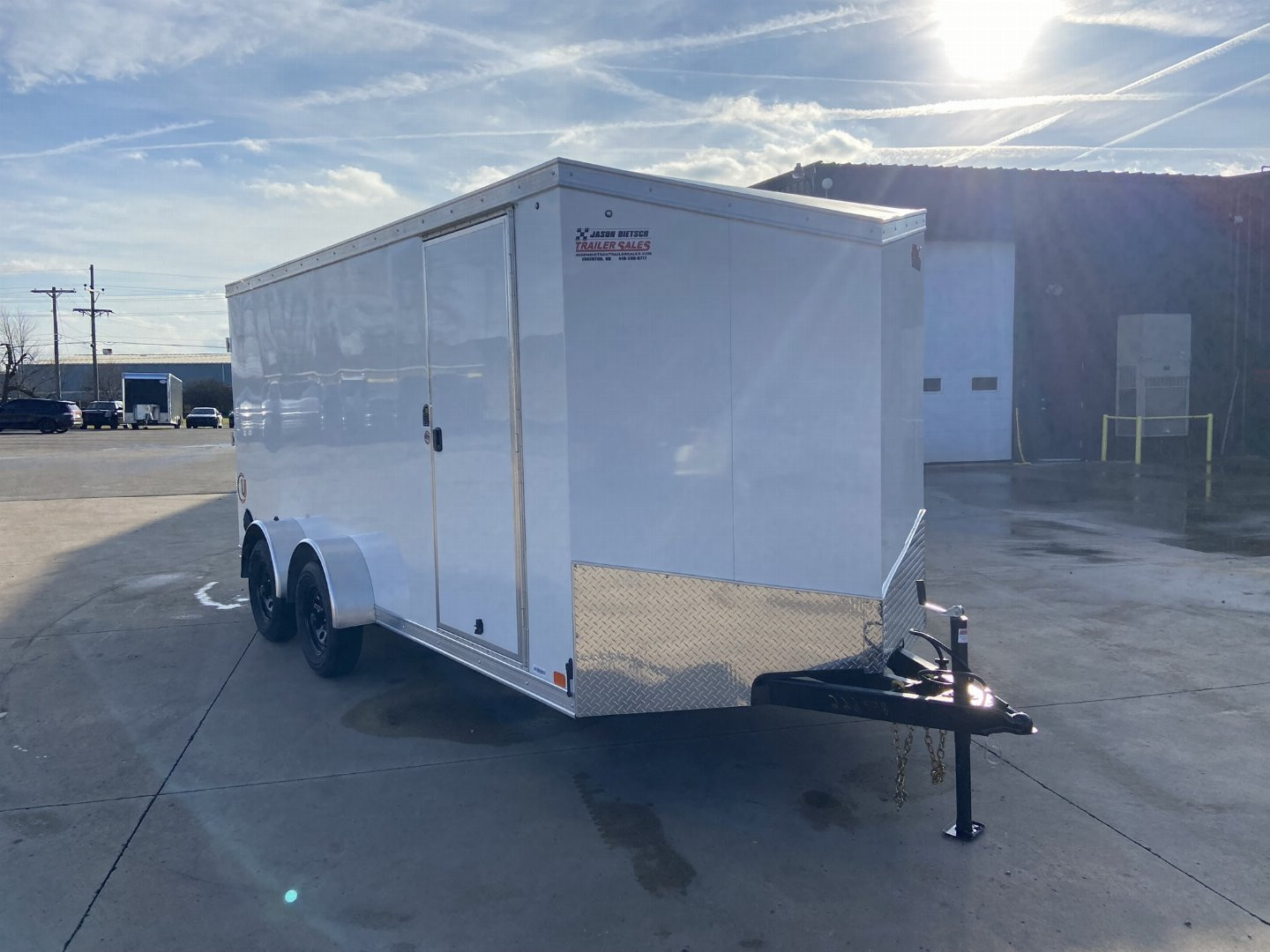 New United UJ-S 7x16 V-Nose Enclosed Cargo Trailer