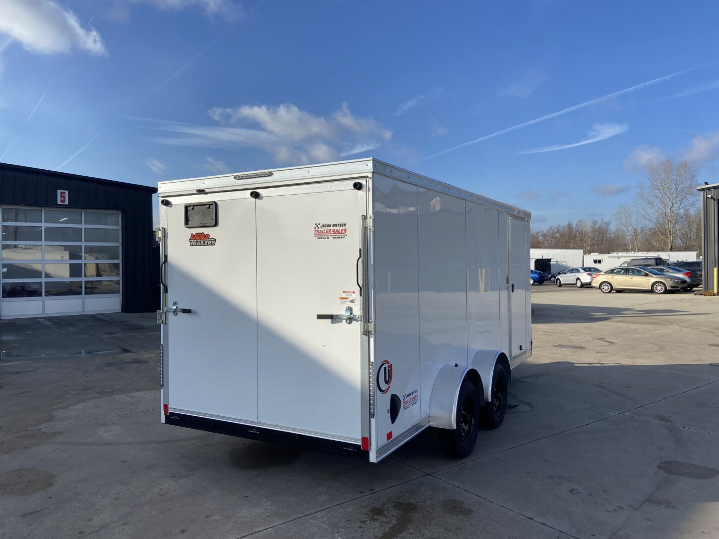 New United UJ-S 7x16 V-Nose Enclosed Cargo Trailer